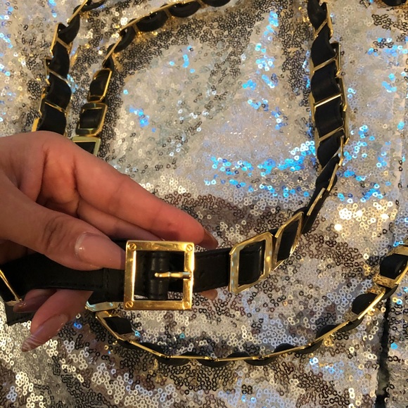 Tory Burch doubled wrap black leather belt - Picture 2 of 8